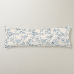 Kirschblütenzweige in Blau und Creme Seitenschläferkissen
