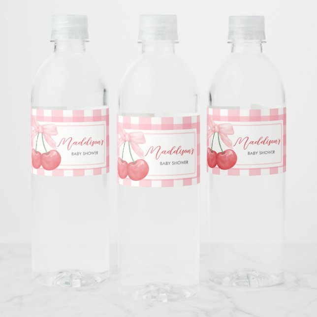 Kirsche auf dem Baby-Shower-Gipfel (Flaschen)