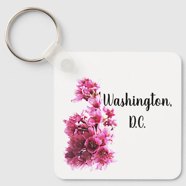 Kirsche blüht in Washington, D.C. Schlüsselanhänger (Vorderseite)
