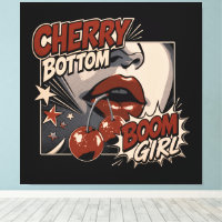 Kirsche Bottom Girl – Retro-Comic-Kirsche