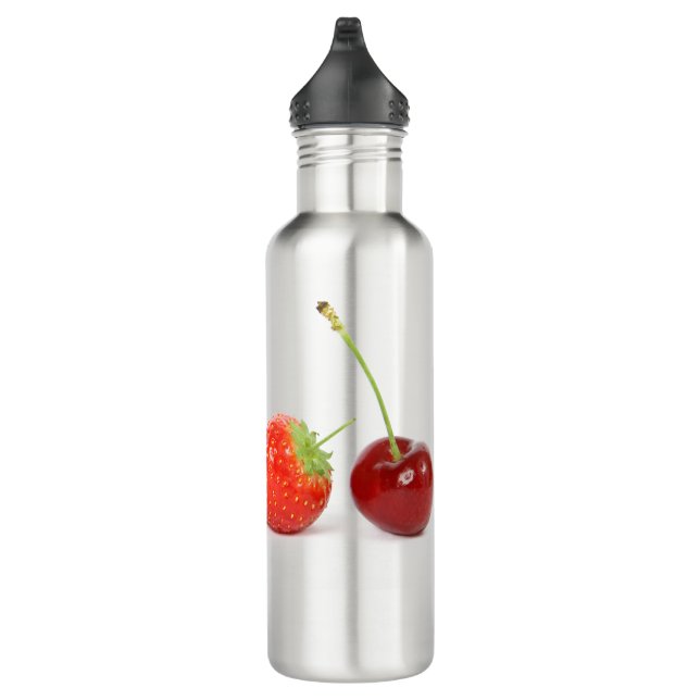Kirsche, Erdbeere und Berries Edelstahlflasche (Rechts)