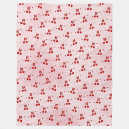 Kirsche Fleecedecke