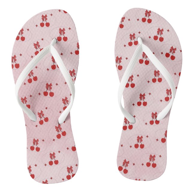 Kirsche Flip Flops (Fußbett)