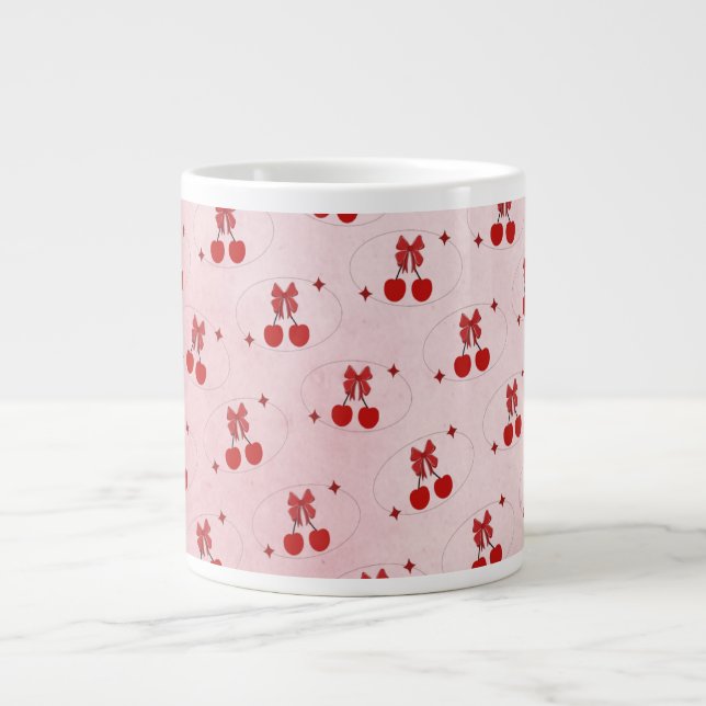 Kirsche Jumbo-Tasse (Vorderseite)