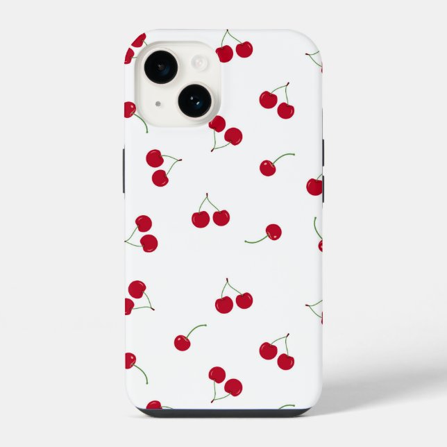 Kirsche Kirschen iPhone 14 Hülle (Rückseite)