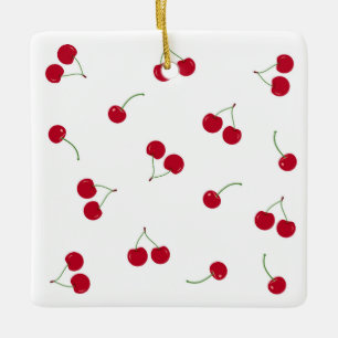 Kirsche Kirschen Keramikornament