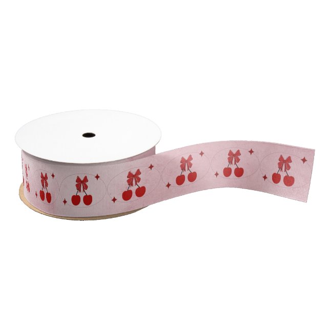 Kirsche Ripsband (Spule)