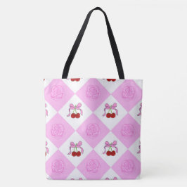 Kirsche und Rose Tasche