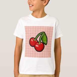 Kirschen auf Blume T-Shirt