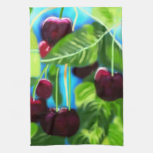 Kirschen aus den Zweigen Kirsche rot grün