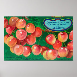 Kirschen aus der Cherry CityThe Dalles, OR Poster