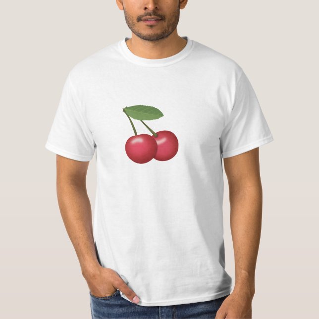 Kirschen Emoji T-Shirt (Vorderseite)