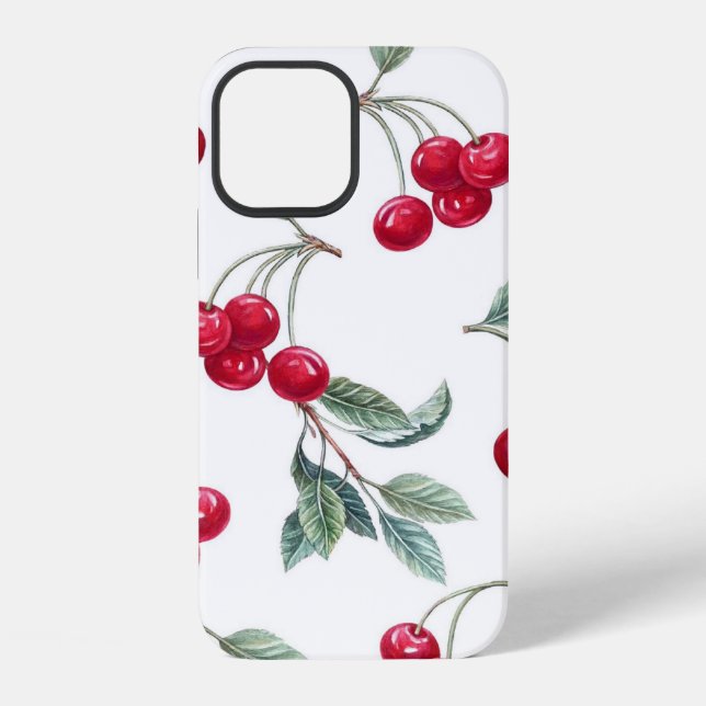 Kirschen iPhone 12 Hülle (Rückseite)