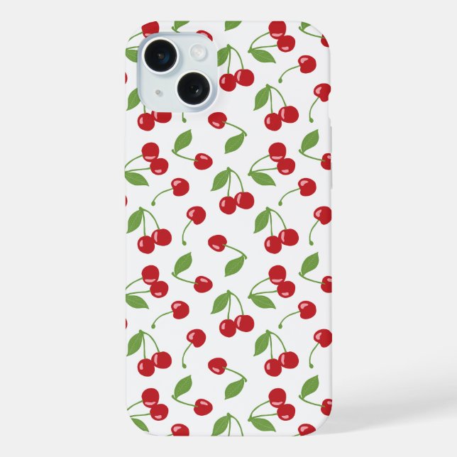 Kirschen iPhone 15 Plus Hülle (Rückseite)