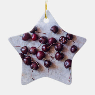 Kirschen Keramik Ornament
