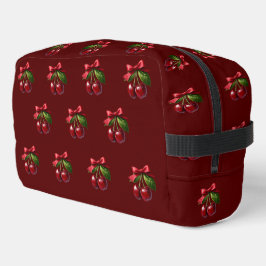 Kirschen mit A Bow Waschbeutel