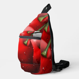 Kirschen mit Taubentropfen Crossbody Bag
