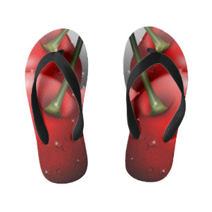 Kirschen mit Taubentropfen Kinderbadesandalen