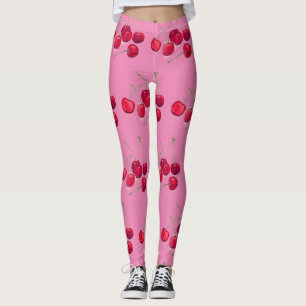 Kirschen Obst natürliche süße köstliche Retro Leggings
