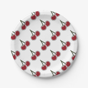 Kirschen Pappteller