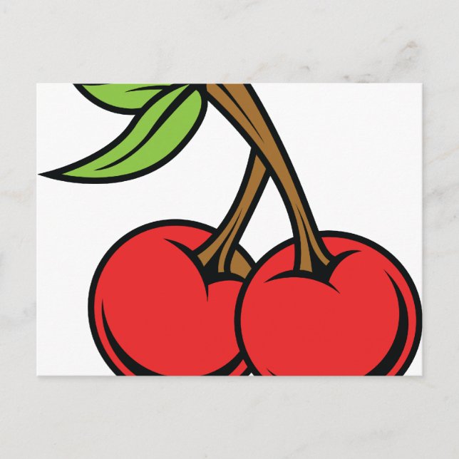 Kirschen Postkarte (Vorderseite)