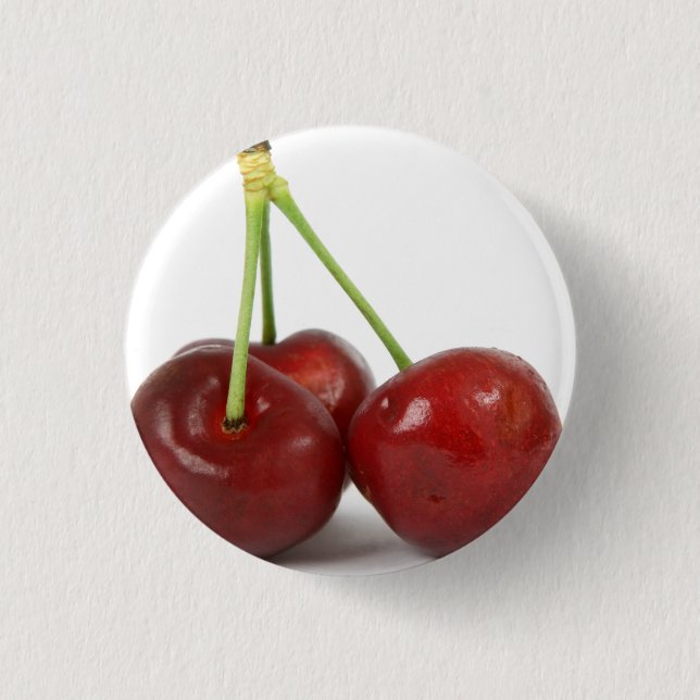 Kirschen - Schaltfläche Button (Vorderseite)