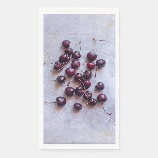 Kirschen Serviette (Vorderseite)
