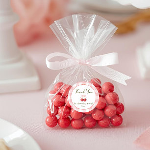 Kirschen Süße Babyshower-Aufkleber Runder Aufkleber