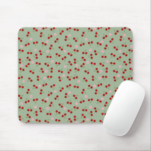 Kirschen und Blume Mousepad