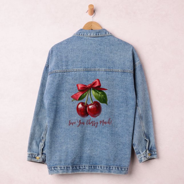 Kirschen und eine Bow-Liebe, die Sie viel herry Jeansjacke (Hangar)