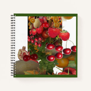 Kirschen und Früchte Notizbuch
