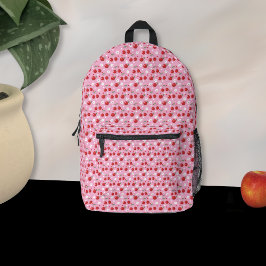 Kirschen und Tiny Blossom Girl Pink Rucksack