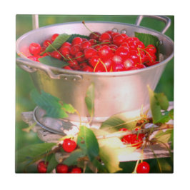 Kirschernte, Hütte Garten Rosalinde Fliese