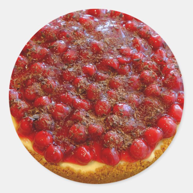 Kirschgraham-Käsekuchen-Aufkleber Runder Aufkleber (Vorderseite)