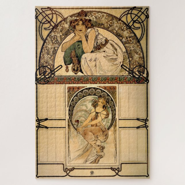 Kirschkalender von Mucha (Vertikal)