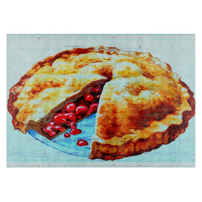 Kirschkuchen Schneidebrett (Vorderseite)