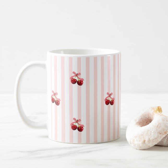 Kirschliebe-Tasse  Kaffeetasse (Mit Donut)