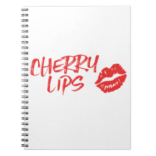Kirschlippenrotes Kuss-Kennzeichen-Notizbuch Notizblock