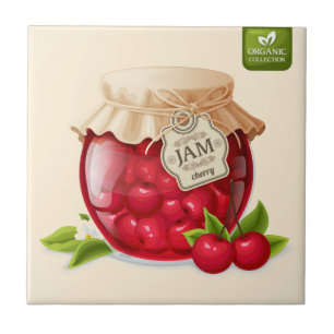 Kirschmarmelade Thema Fliese