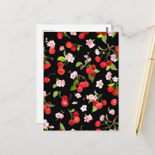 Kirschmuster 2 postkarte