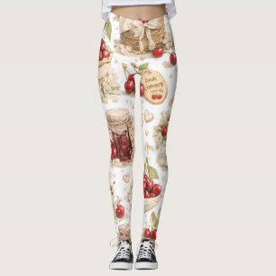 Kirschmuster-Leggings Leggings