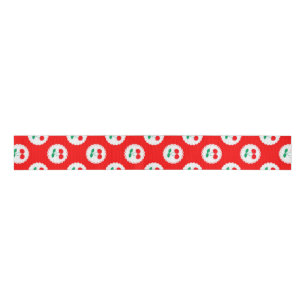 Kirschmuster – Retro Frucht Geschenk & Dekor Ripsband