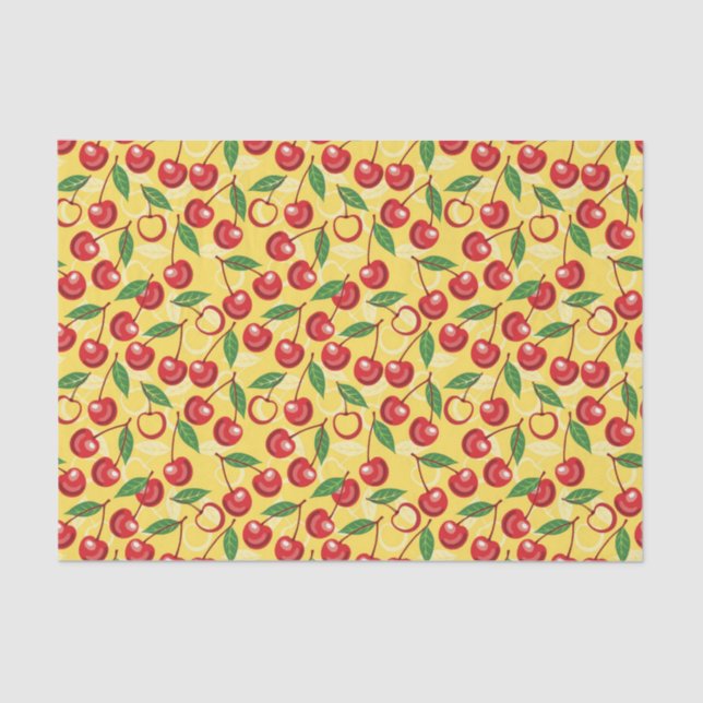 Kirschmuster Seidenpapier (Vorderseite)