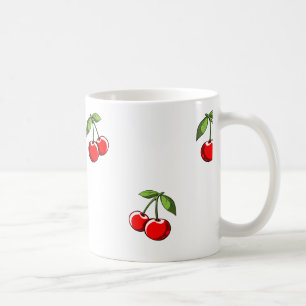 Kirschpaar-Muster Kaffeetasse