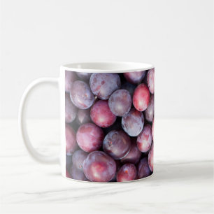 Kirschpflaumenuntergrund Kaffeetasse