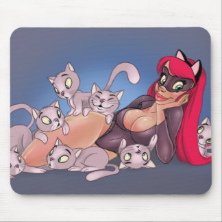 Kirschpinup-Mausunterlage Mousepad