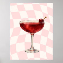 Kirschposter Coole Mädchen-Dekoration