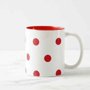 Kirschpunkte Zweifarbige Tasse