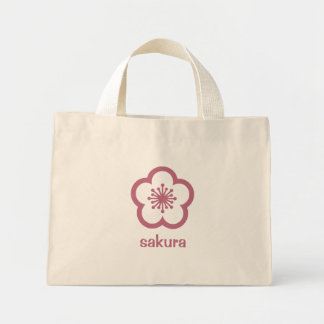 Kirschrosa Sakura-Blüte Mini Stoffbeutel