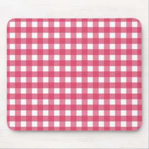 Kirschrot kariert mousepad